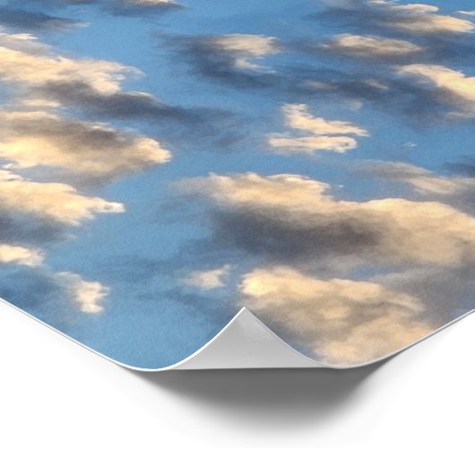 Beautiful Clouds Foto Poster (Ecke)