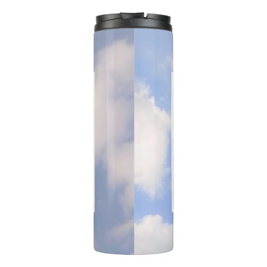 Beautiful Cloudy Sky Best Dog Mama Niedlich Calm B Thermosbecher (Rückseite)