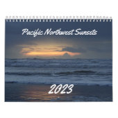 Beautiful Coastal Washington Ocean Sunset Photo Kalender (Titelbild)