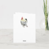 Beautiful Cockerel Karte (Rückseite)