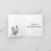 Beautiful Cockerel Karte (Innenseite)