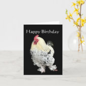 Beautiful Cockerel Karte (Gelbe Blume)