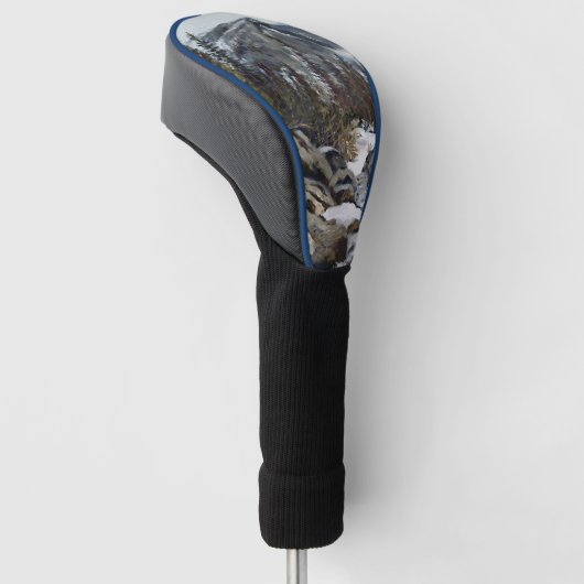 Beautiful Colorado Winter Stream Golf Head Cover Headcover (angewinkelt)