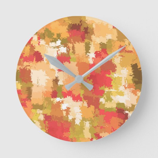 Beautiful Colorful Abstract Pattern Runde Wanduhr (Vorderseite)