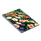 Beautiful colorful anime flowers notizblock (Rechte Seite)