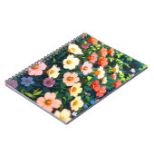 Beautiful colorful anime flowers notizblock (Linke Seite)