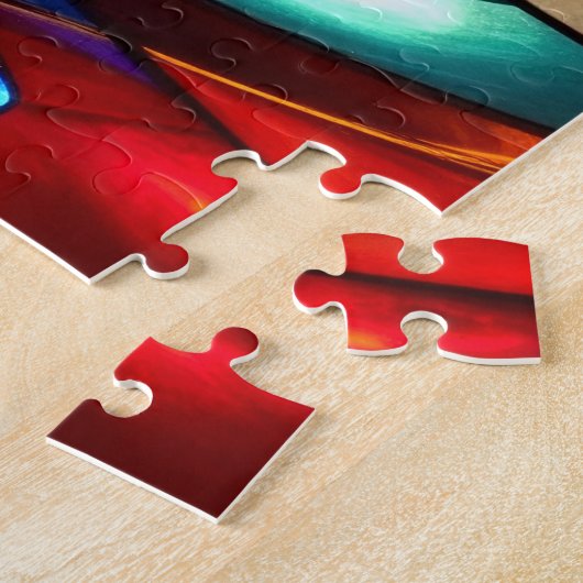 Beautiful Colorful Glimmering Winged Dragonfly Puzzle (Seite)