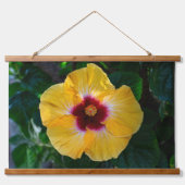 Beautiful Colorful Hibiscus Flowers of Hawaii Wandteppich Mit Holzrahmen (Vorderseite 3)