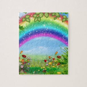 Beautiful,colorful rainbow designed products puzzle