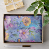 Beautiful Colorful Wildflowers Pattern Decoupage Seidenpapier (Geschenk)
