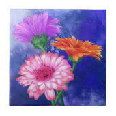 Beautiful Colors Gerberas Keramik Tile Fliese (Vorderseite)