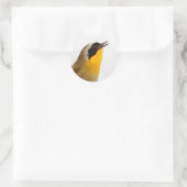 Beautiful Common Yellowthroat Warbler Songbird Runder Aufkleber (Tasche)