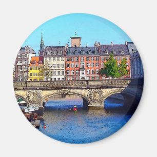 "Beautiful Copenhagen", Foto / Digitales Gemälde Magnet