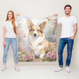 Beautiful Corgi Fleecedecke