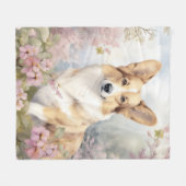Beautiful Corgi Fleecedecke (Vorderseite (Horizontal))
