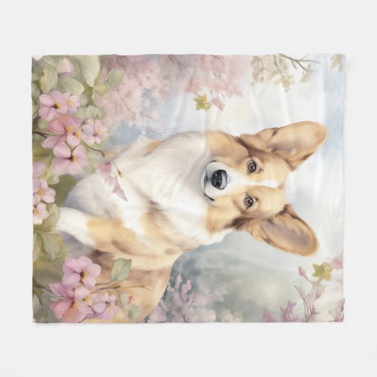 Beautiful Corgi Fleecedecke (Vorderseite (Horizontal))