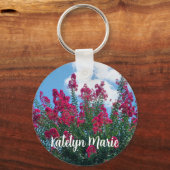 Beautiful Crepe Myrtle Blume Natur Foto Custom Schlüsselanhänger (Rückseite)