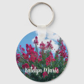 Beautiful Crepe Myrtle Blume Natur Foto Custom Schlüsselanhänger (Rückseite)
