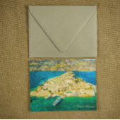 Beautiful Crete Greece Scenery Oil Paint Postkarte