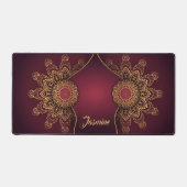 Beautiful Custom Burgundy Mandala Schreibtischunterlage (Vorderseite)