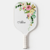 Beautiful Custom Floral Pickleball Paddle (Vorderseite)