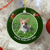 Beautiful Custom Pet Foto Keepake Weihnachten Keramik Ornament