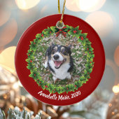 Beautiful Custom Pet Foto Weihnachten Keramik Ornament