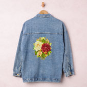 Beautiful Custom Women's Denim Jean Jacket Butterf Jeansjacke (Hangar)