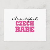 Beautiful Czech Babe Postkarte (Vorderseite)