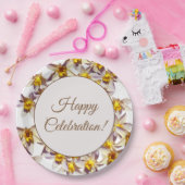 Beautiful Daffodien Blume Custom Paper Teller (Party)