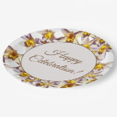 Beautiful Daffodien Blume Custom Paper Teller (Schrägansicht)