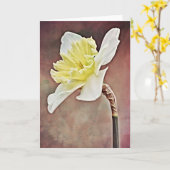 Beautiful Daffodil Blume Art Note Card Karte (Gelbe Blume)