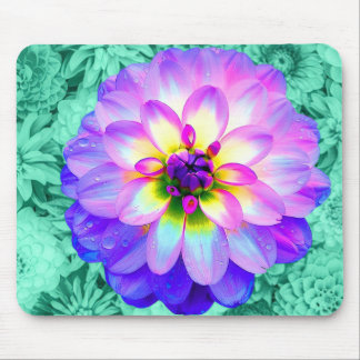 Beautiful Dahlia Blume Mouse Pad Mat Mousepad