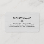 Beautiful Daisies Floral Elegante Visitenkarte (Rückseite)