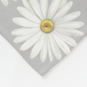 Beautiful Daisy Blume auf Light Gray Fleecedecke (Ecke)