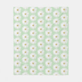 Beautiful Daisy Blume auf Light Green Fleecedecke (Vorderseite)