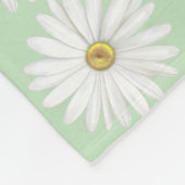Beautiful Daisy Blume auf Light Green Fleecedecke (Ecke)