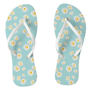 Beautiful Daisy Blume Pattern Badesandalen
