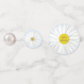 Beautiful Daisy Blume & Pearls Konfetti (Vorderseiten)