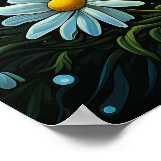 Beautiful Daisy Poster (Ecke)
