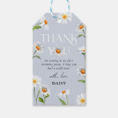Beautiful Daisy Wild One 1. Geburtstag Vielen Dank Geschenkanhänger (Vorderseite)