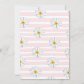 Beautiful Daisy Wild One Girl 1. Geburtstag Einlad Einladung (Rückseite)