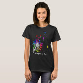Beautiful dandelion with colourful spores flying a T-Shirt (Vorne ganz)