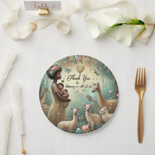 Beautiful Danke, Baby Dusche Papier Teller (Hochzeit)