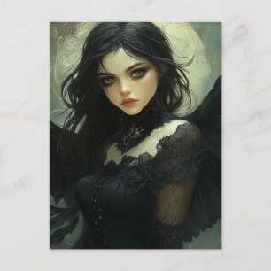 Beautiful Dark Angel Fantasy Postkarte