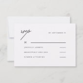 Beautiful Dark Lila Wedding Rsvp (Vorderseite)
