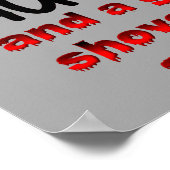 Beautiful Daughter Gun Shovel Alibi Funny Poster (Ecke)