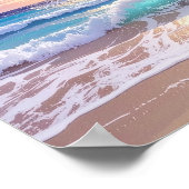 Beautiful Day Ocean Wonders at the Seashore Beach Poster (Ecke)