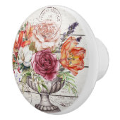 Beautiful decorative rustic trendy wood Botanical Keramikknauf (Rechts)