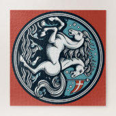 "Beautiful Denmark Mystical Horses" 19 Puzzle (Horizontal)